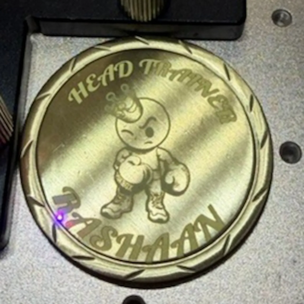 Blank Commemorative Brass Coins test grid