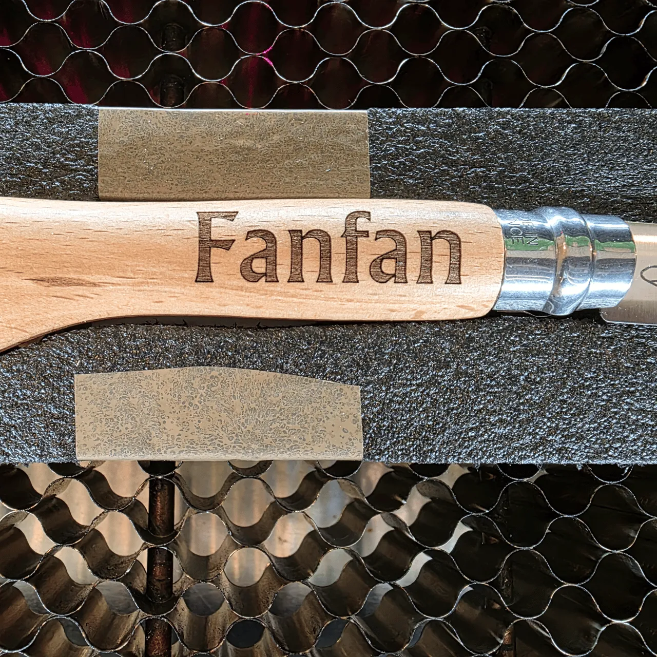 Wooden Keychain test grid