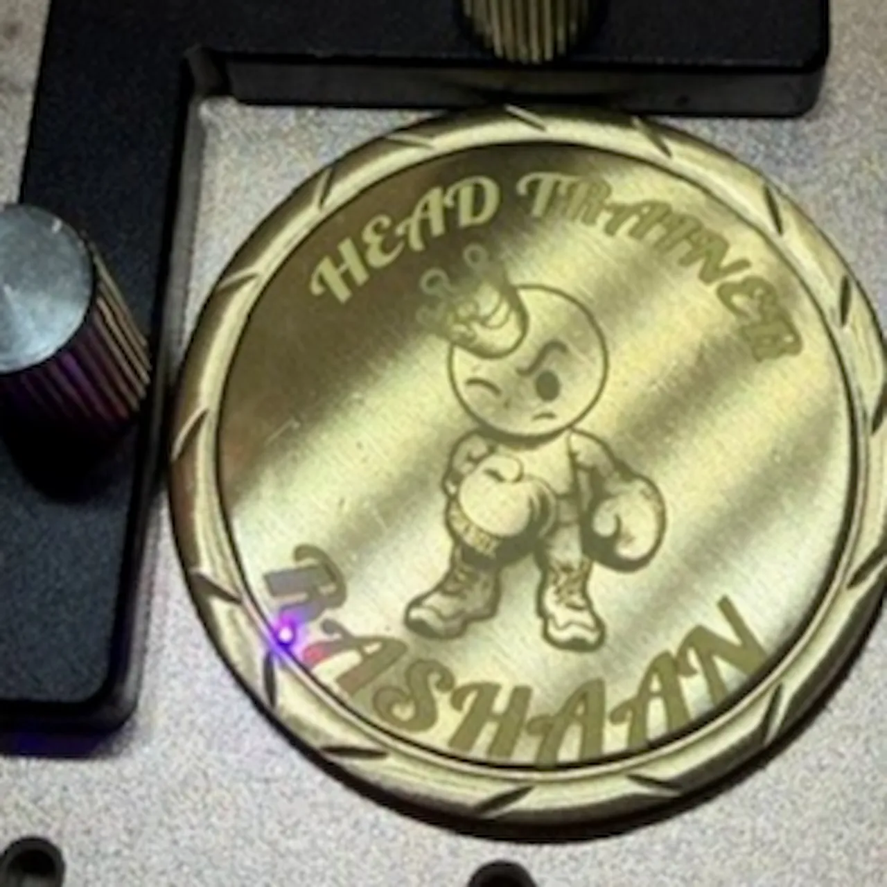 Blank Commemorative Brass Coins test grid