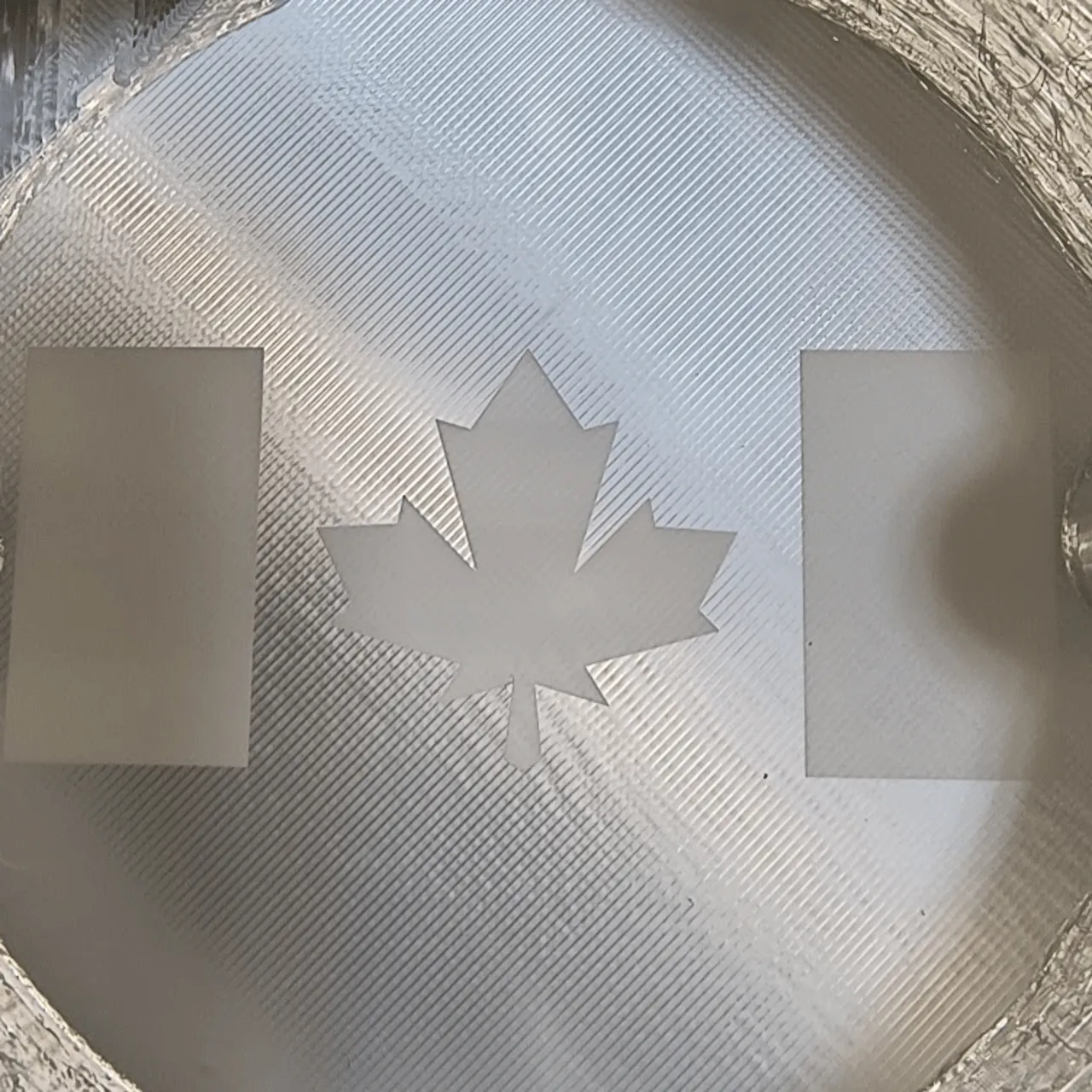 CC3D Pearl White Silk PLA test grid