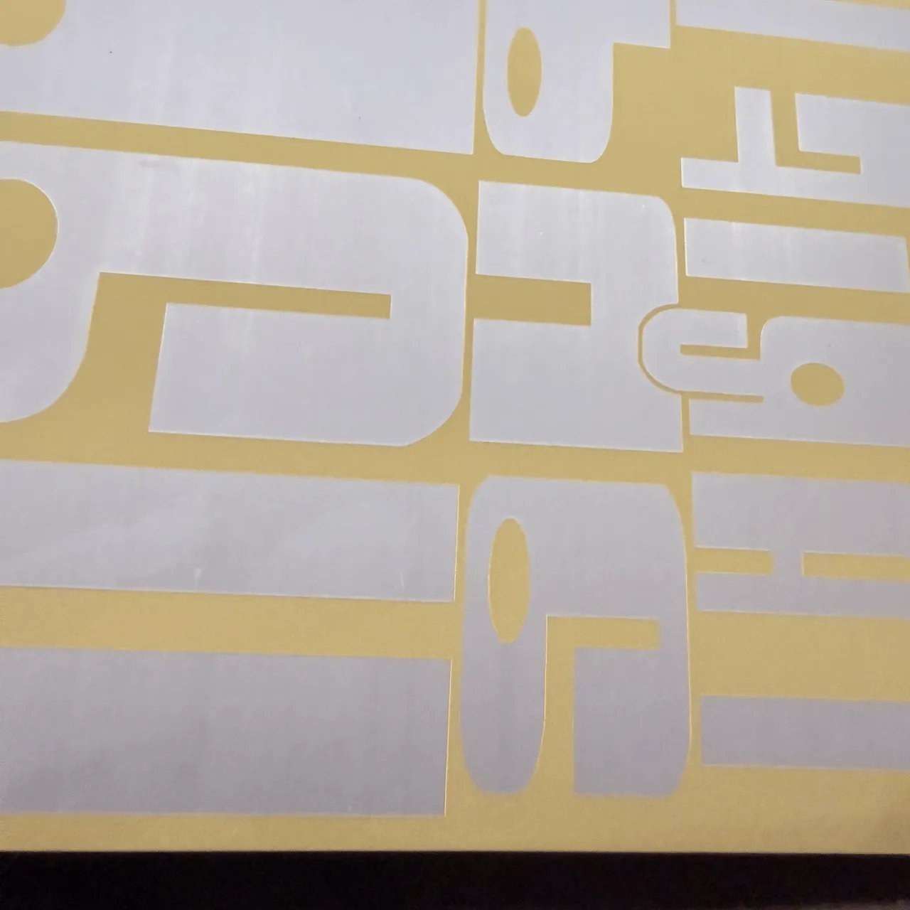Grey Laser Engraving Rubber Sheet test grid