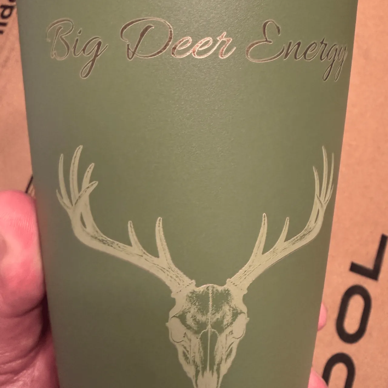 20oz(600ml) Stainless Steel Coffee Tumbler for Laser Engraving River Green test grid