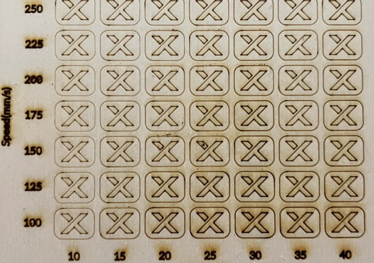 Contreplaqué de peuplier de 5mm test grid