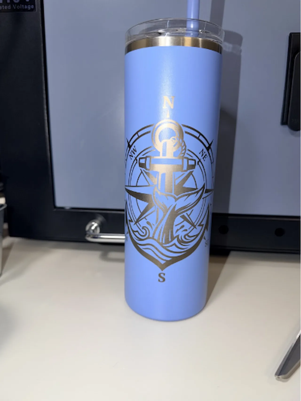 Stainless Steel Powder-Coat Tumbler test grid