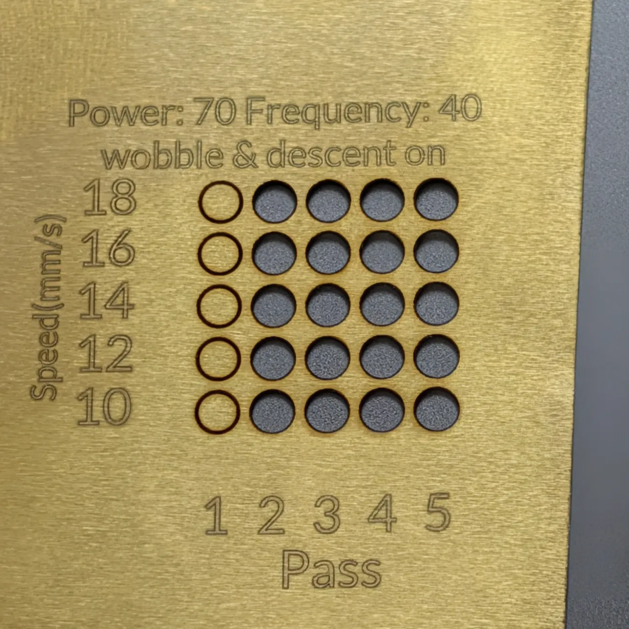 0.1mm brass sheet test grid