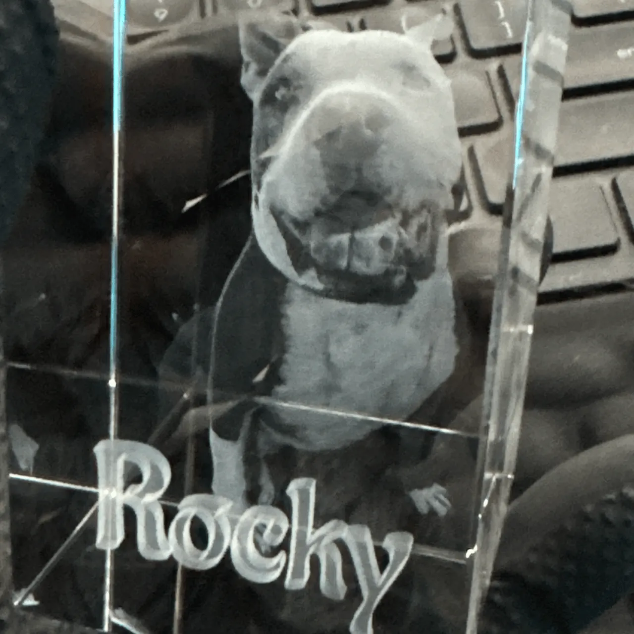 K9 Inner Carved Glass test grid
