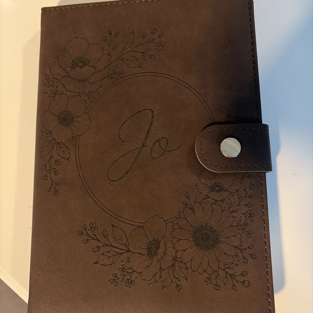 Deep Brown PU Leather test grid
