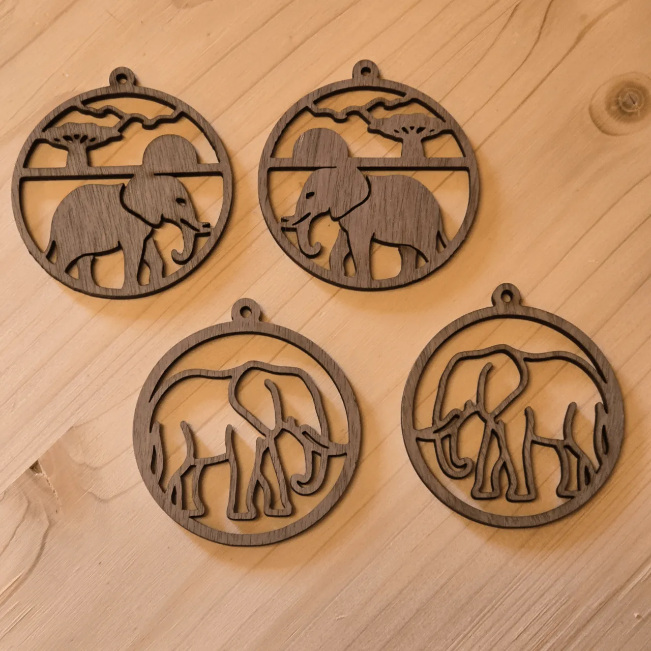1/8"(3mm) Walnut Plywood test grid