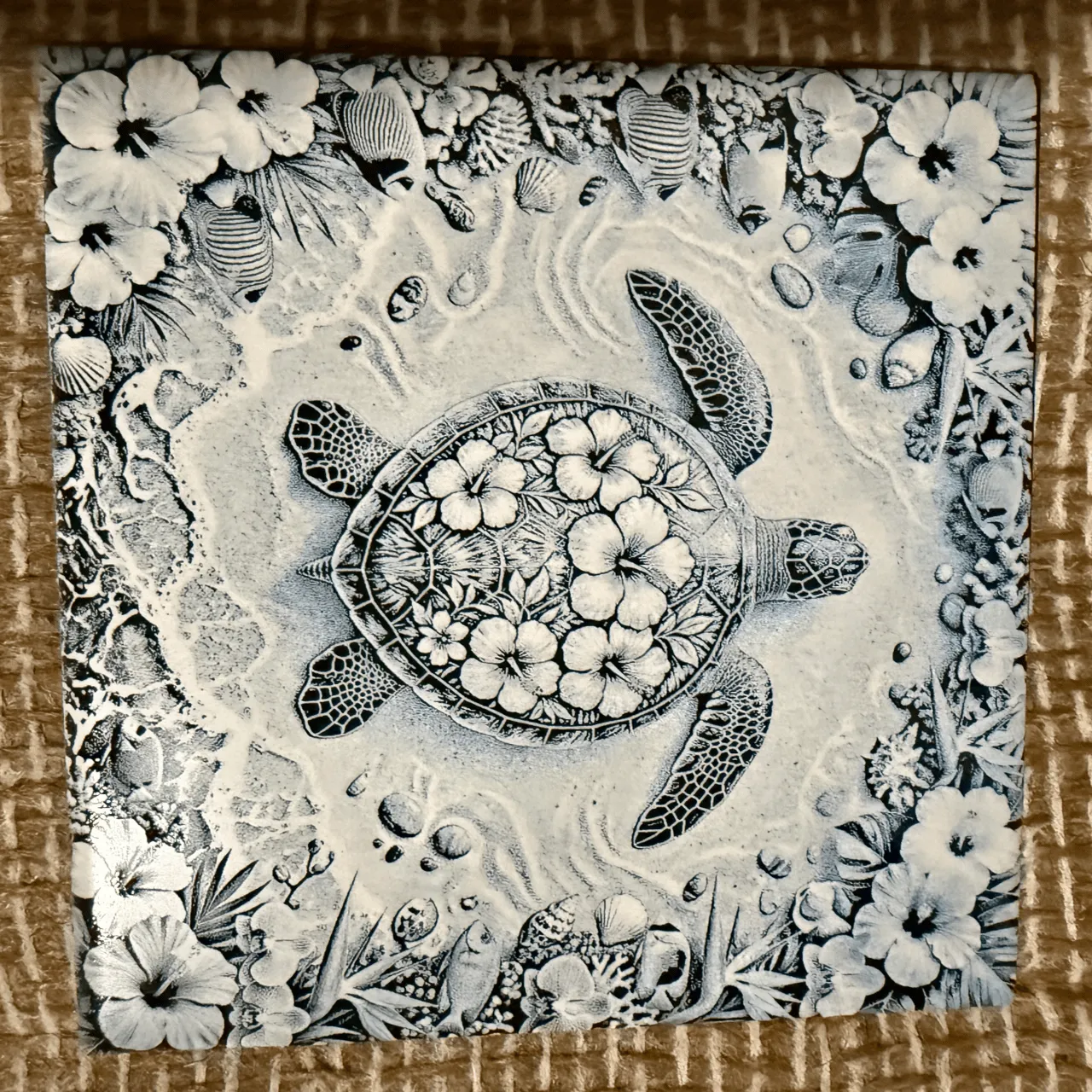 Single Side Sublimation Coated Ceramics Sheet test grid