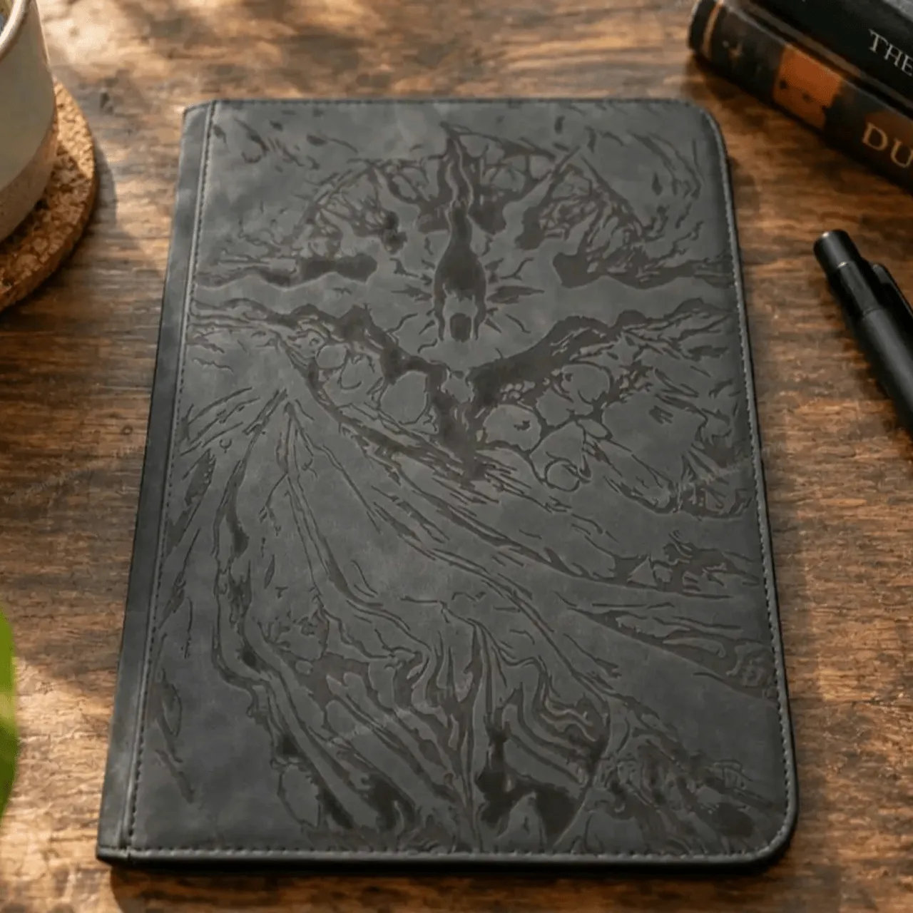 Black PU Leather test grid