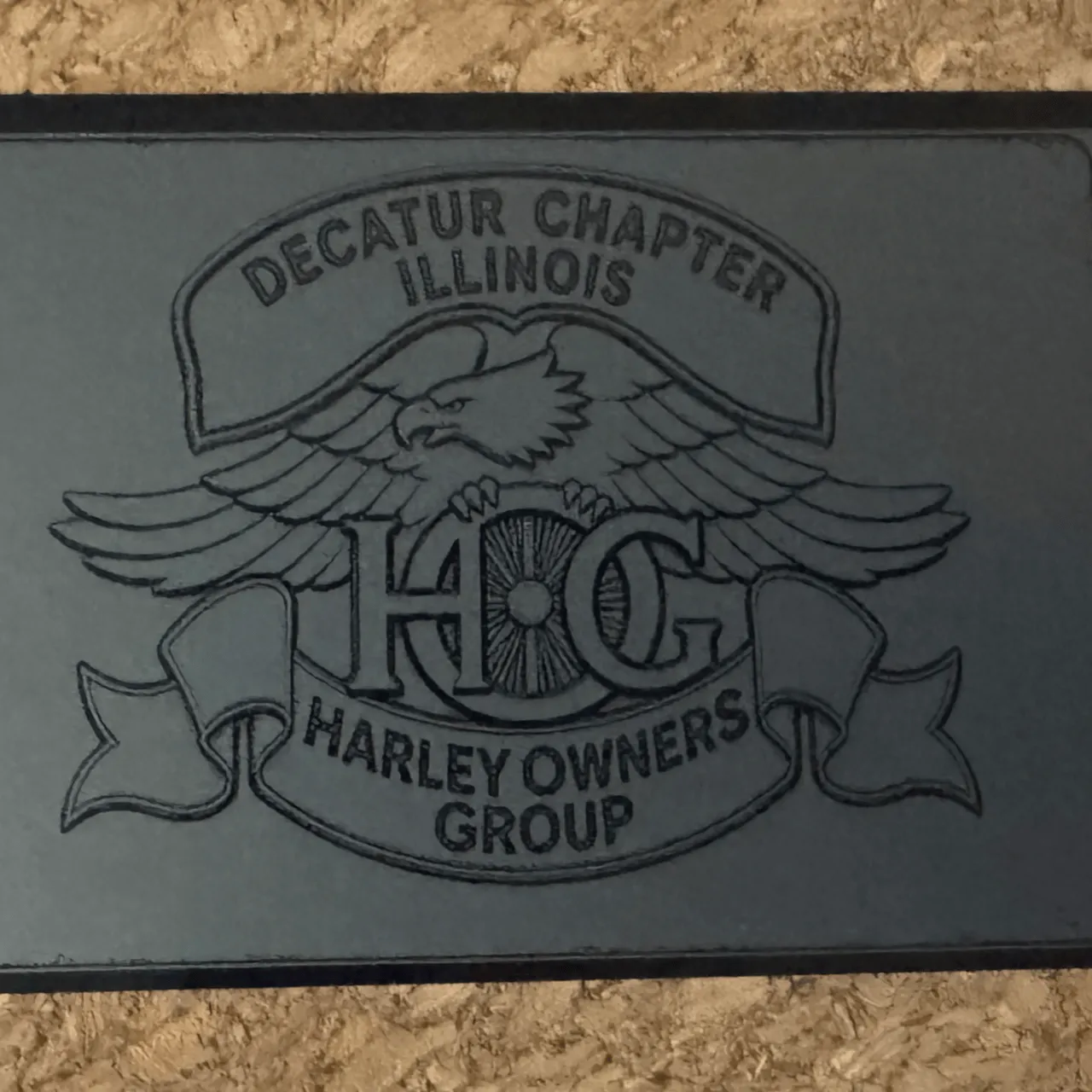 1/64"(0.2mm) Black Metal Business Card test grid