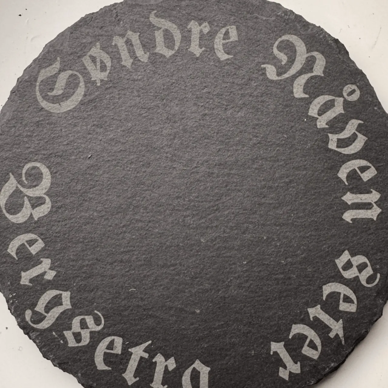 Rectangular Blank Rock Slate test grid