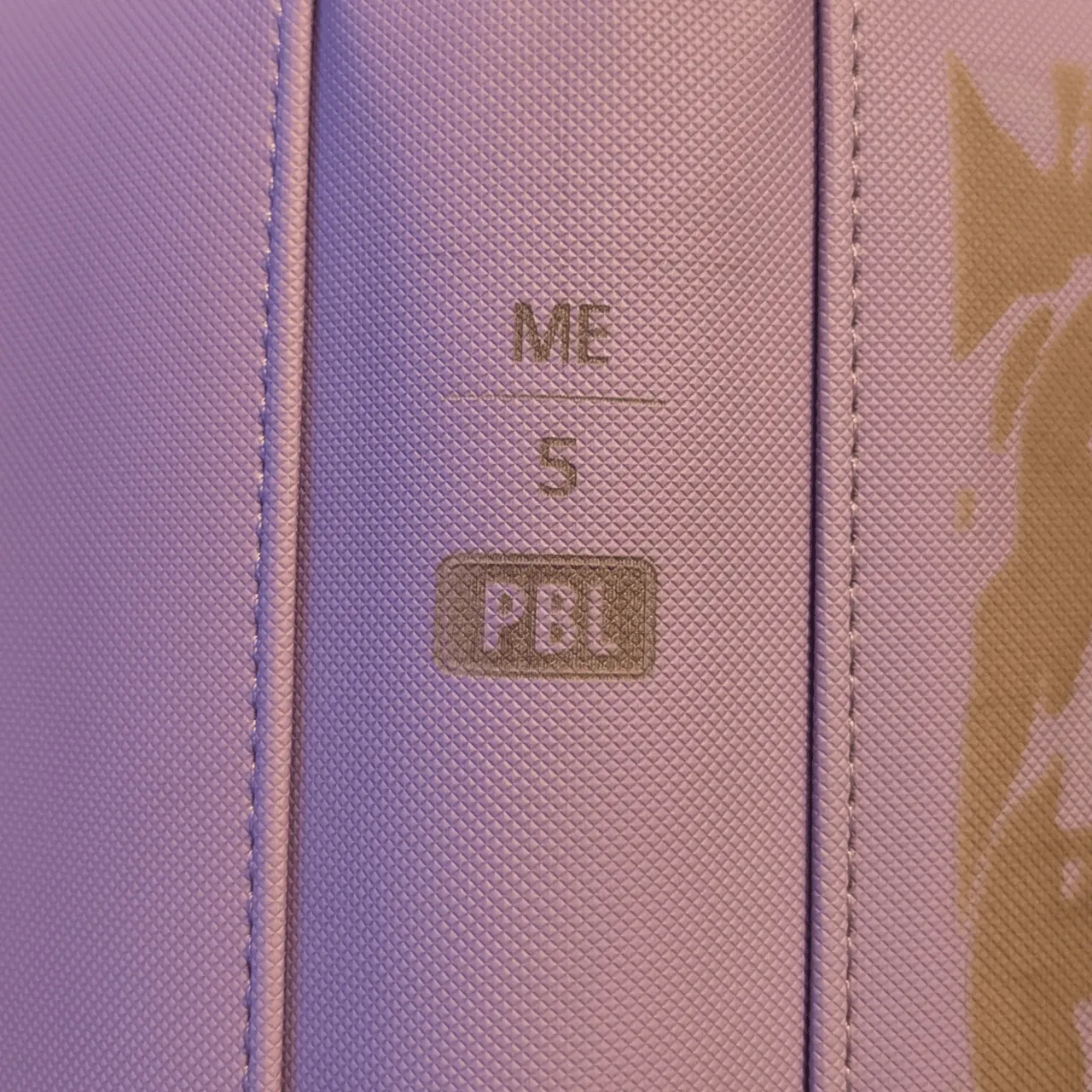 purple synthetic leather fabric test grid