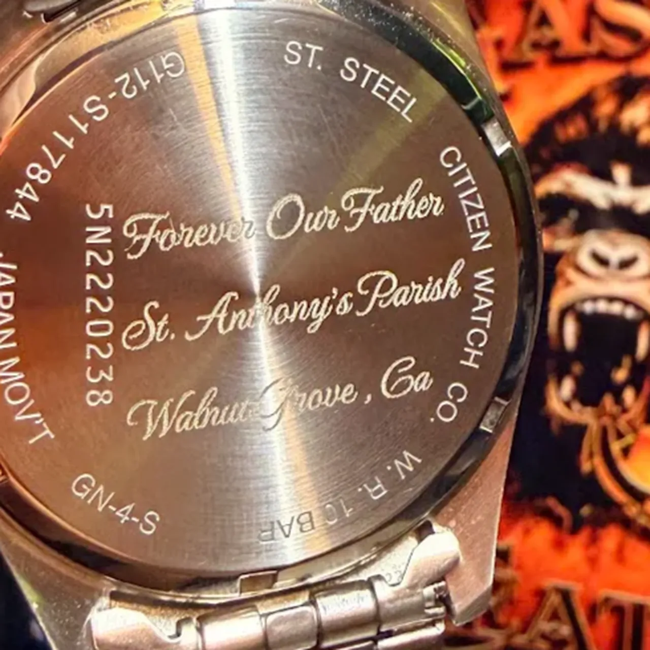 Watch engraving test grid