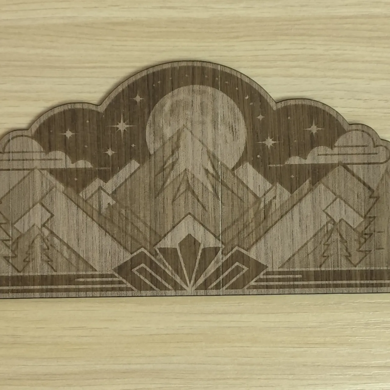 1/8"(3mm) Walnut Plywood test grid