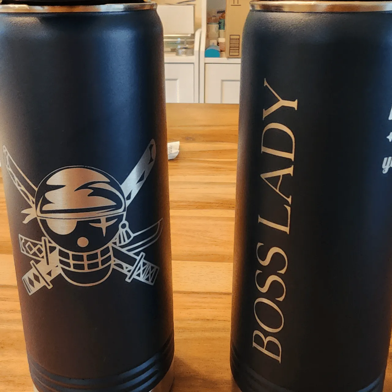 JDS Navy powder-coated stainless steel 20oz Water Bottle test grid