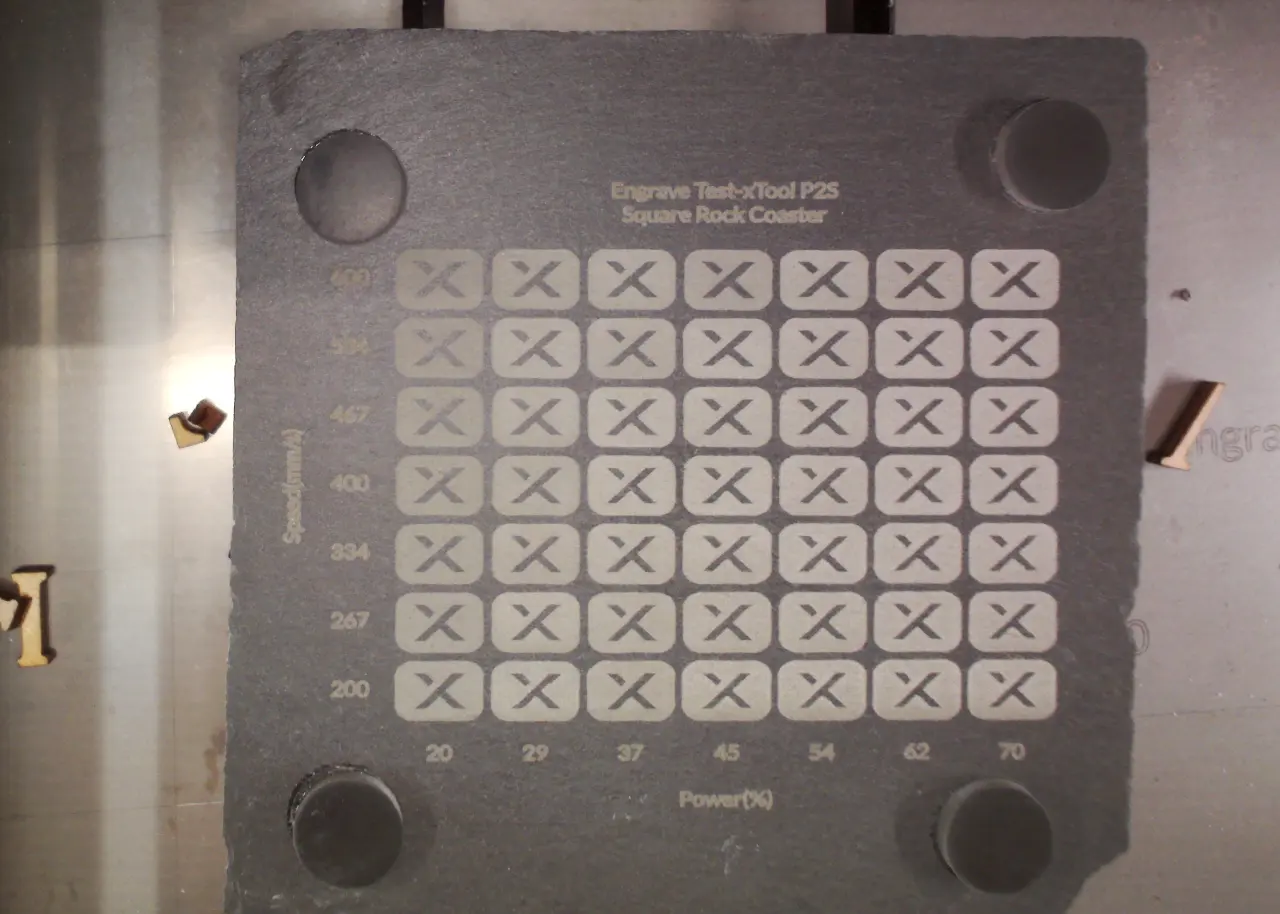 Square Rock Coaster test grid