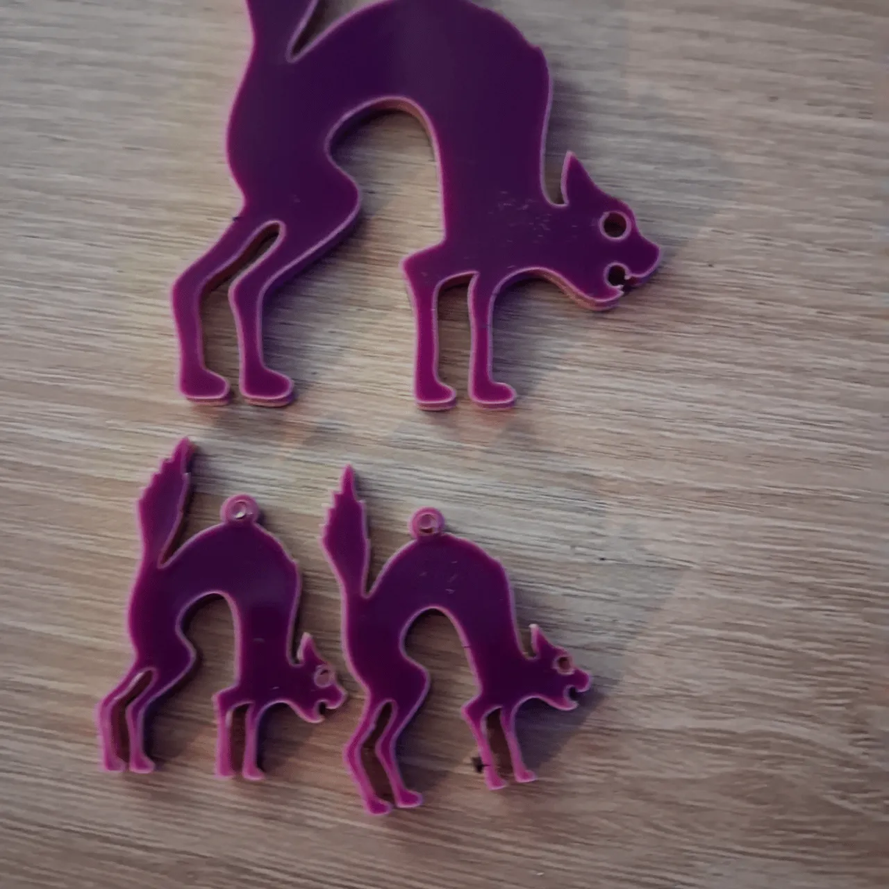 1/8"(3mm) Purple Translucent Acrylic test grid