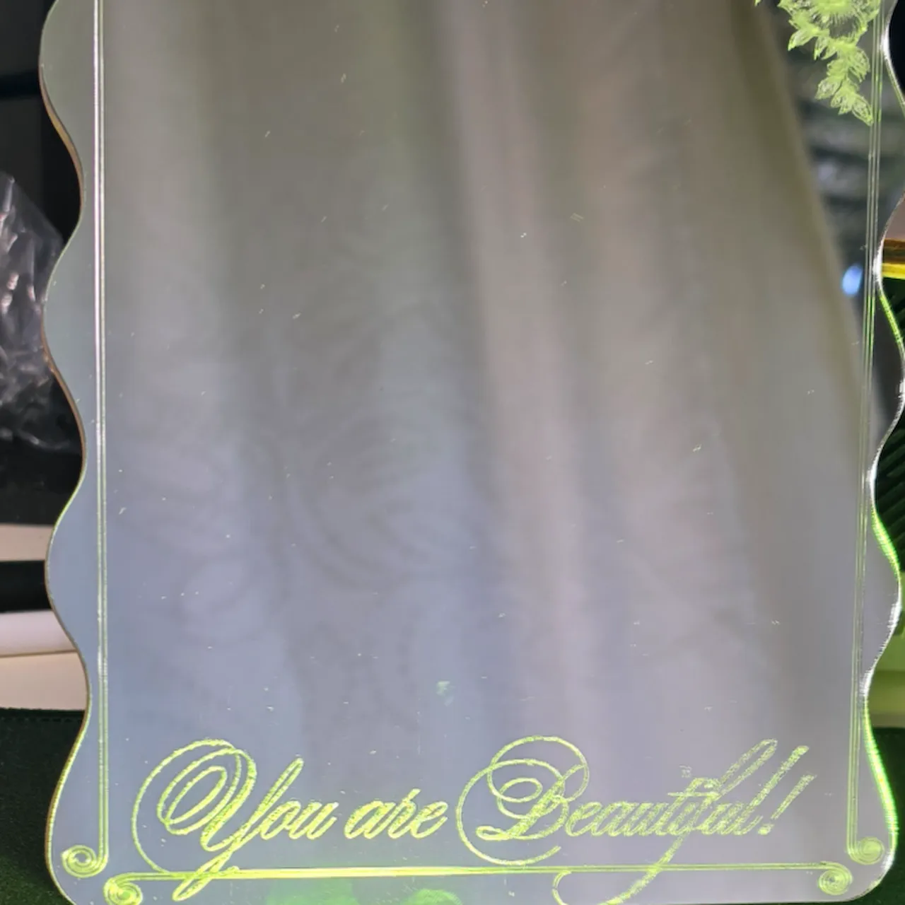 1/8"(3mm) Silver Mirror Acrylic test grid