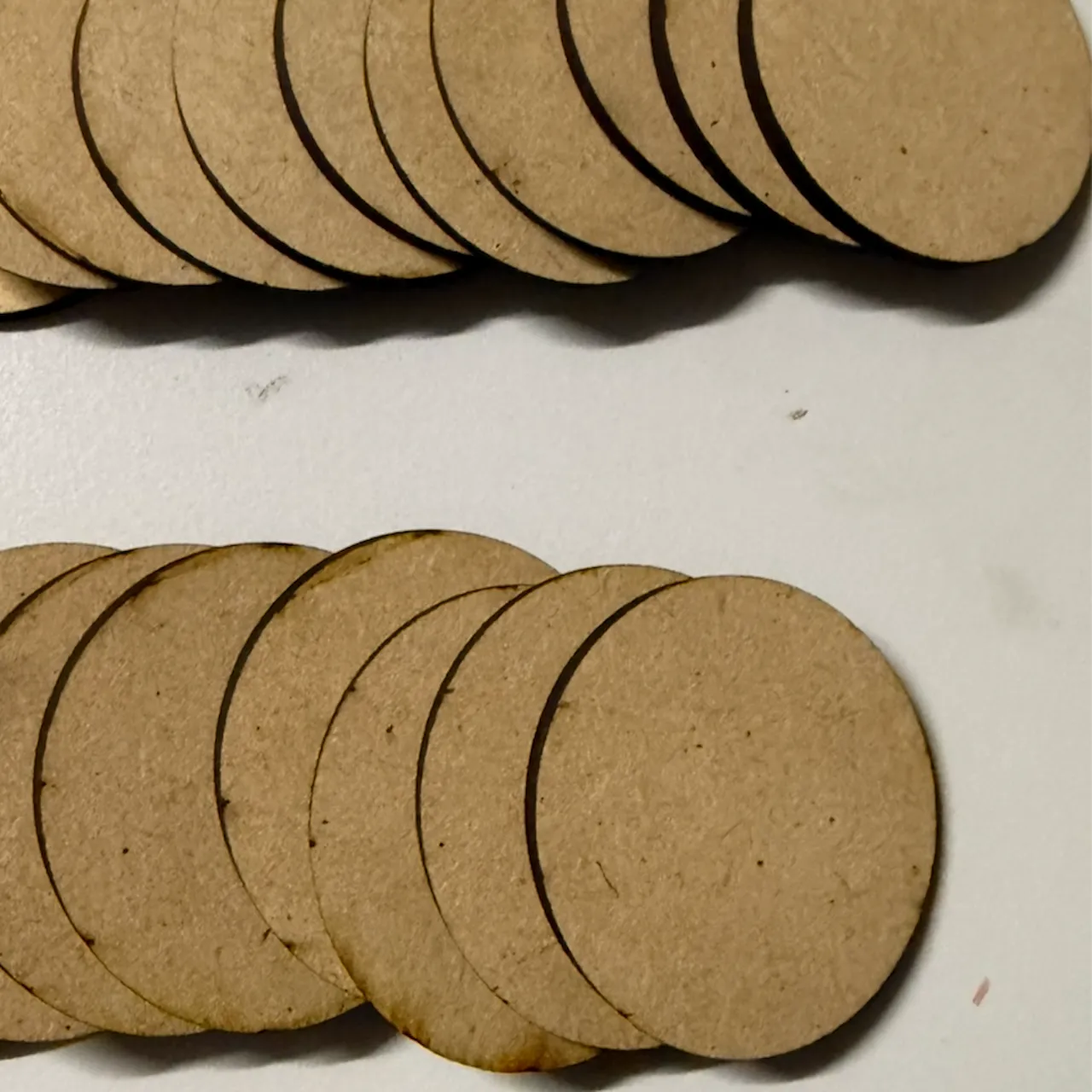 1/8"(3mm) Faux Maple MDF Board test grid