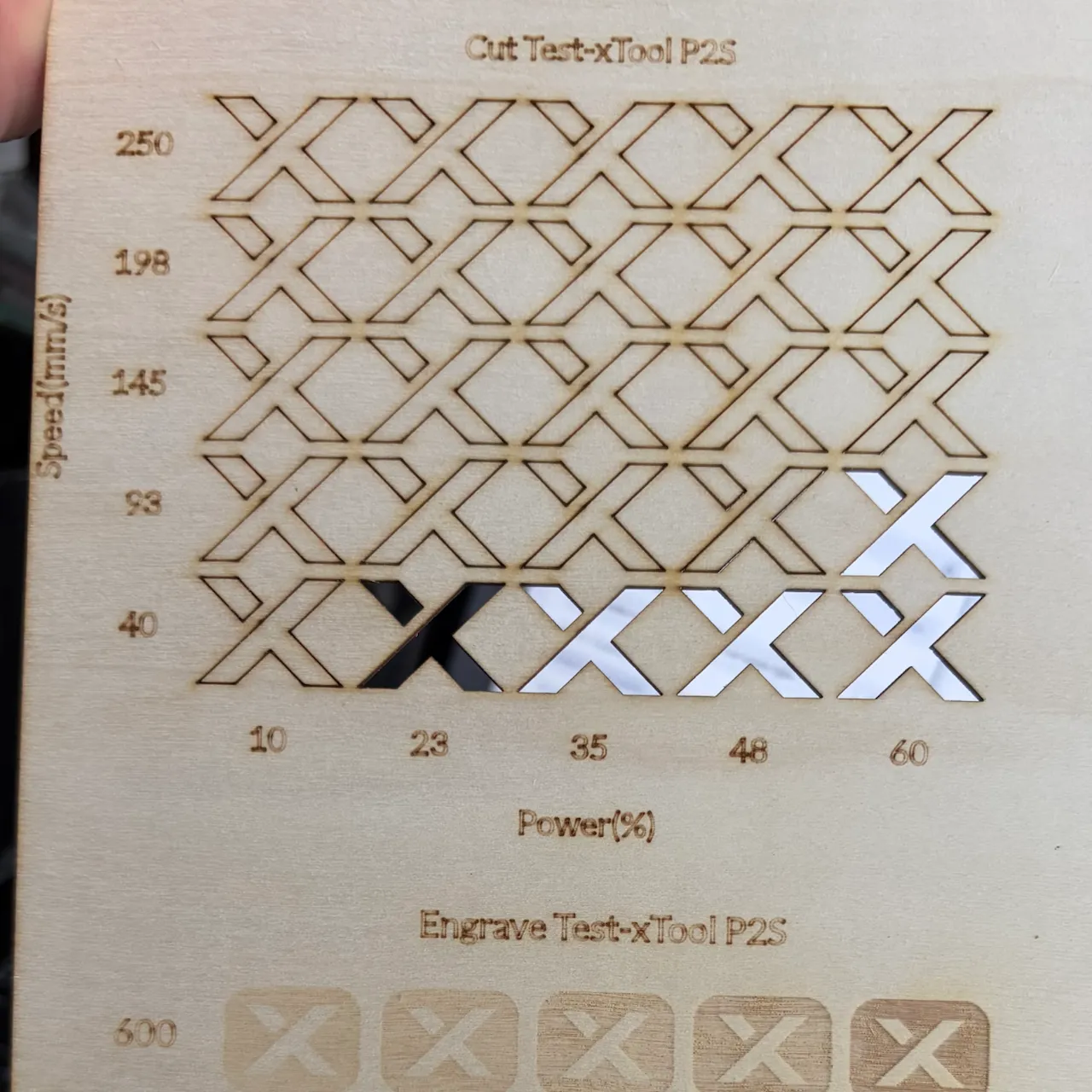 1/16 (1.5mm) Basswood Sheet test grid