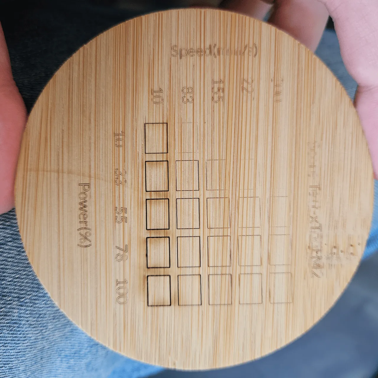 1/8"(3mm) Bamboo test grid