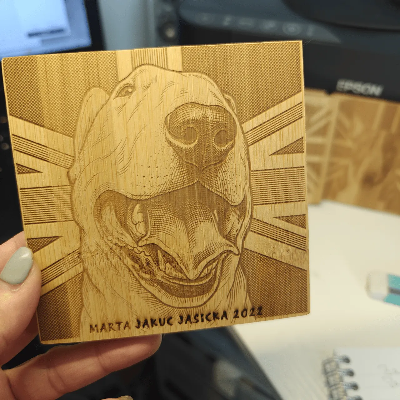 Varnished Bamboo test grid