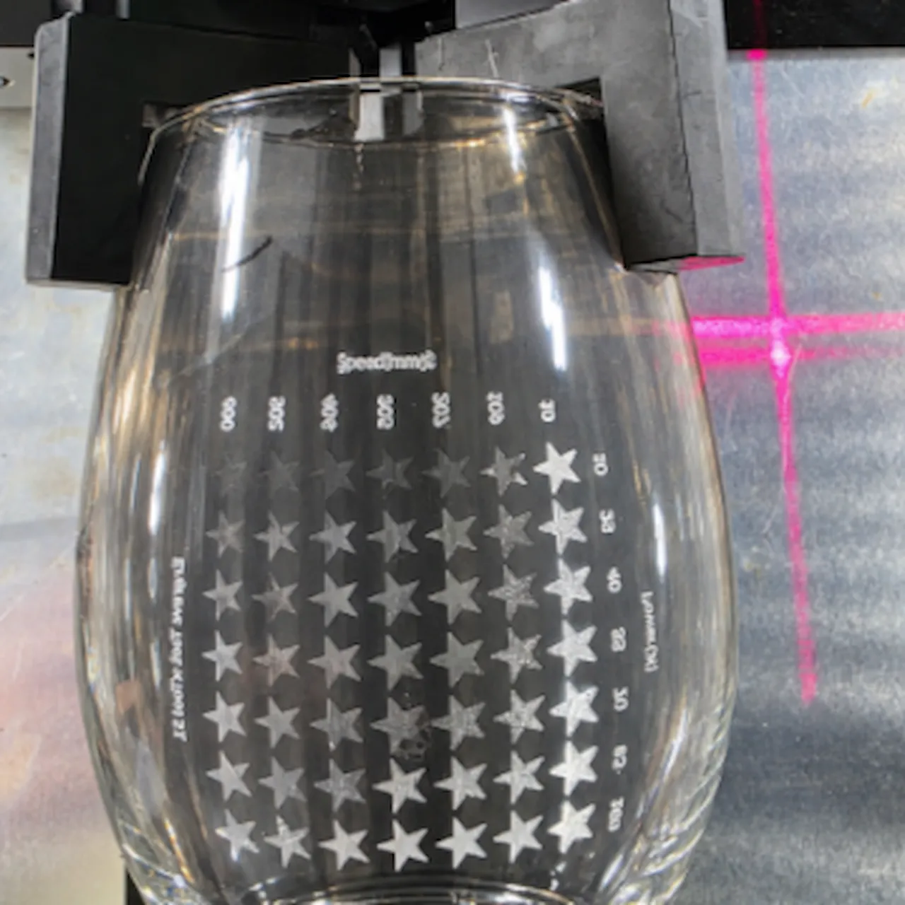 Round Soda-Lime Glass Cup 9.8oz (290ml) test grid