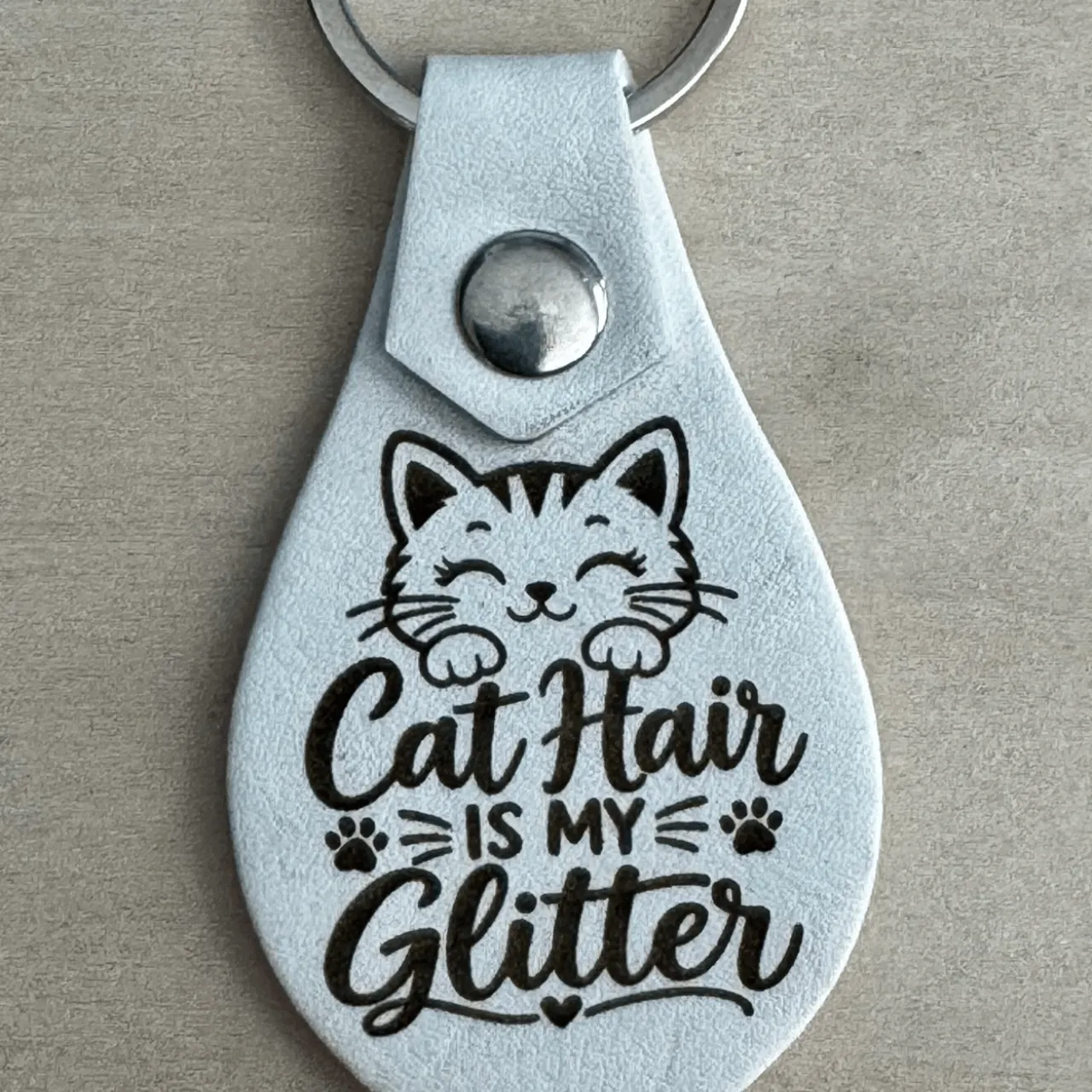 Leather Keychain test grid