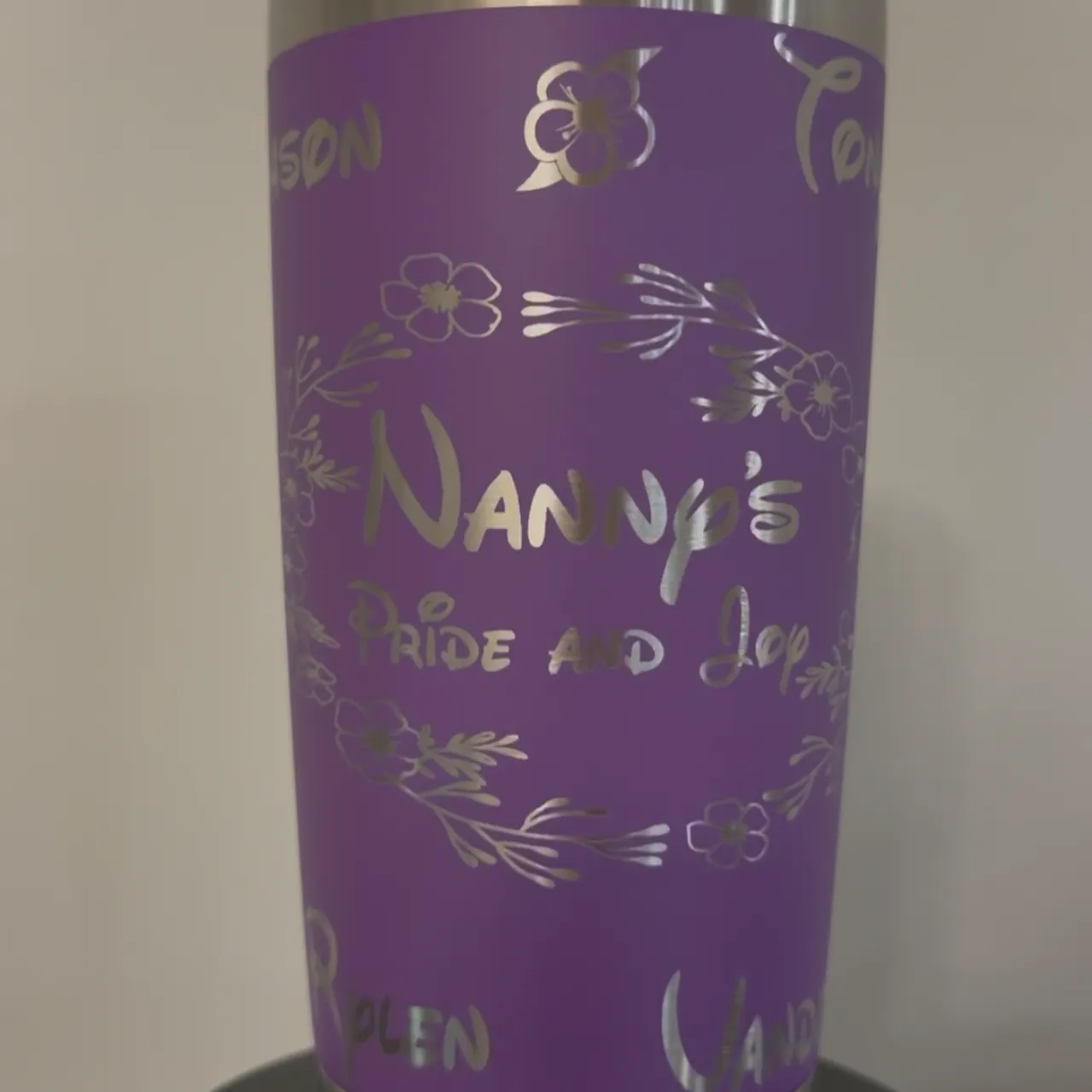 20oz(600ml) Black Coffee Tumbler for Laser Engraving test grid