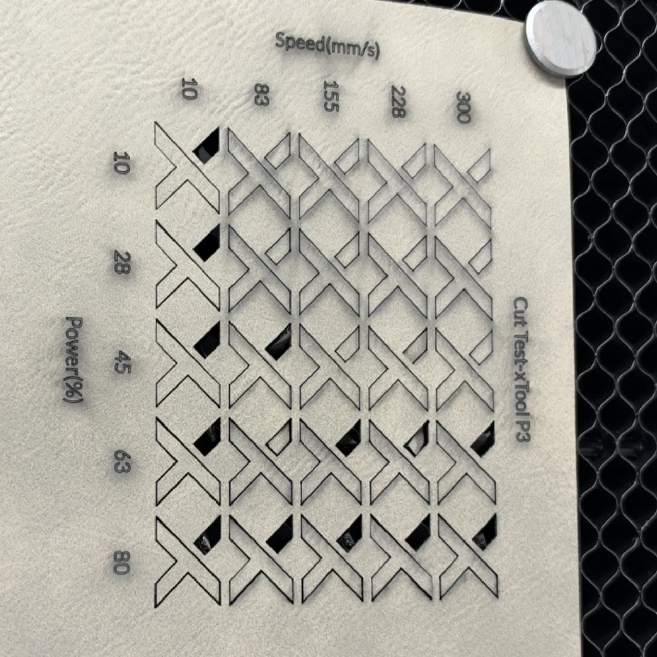 Medium Gray Microfiber PU Leather test grid