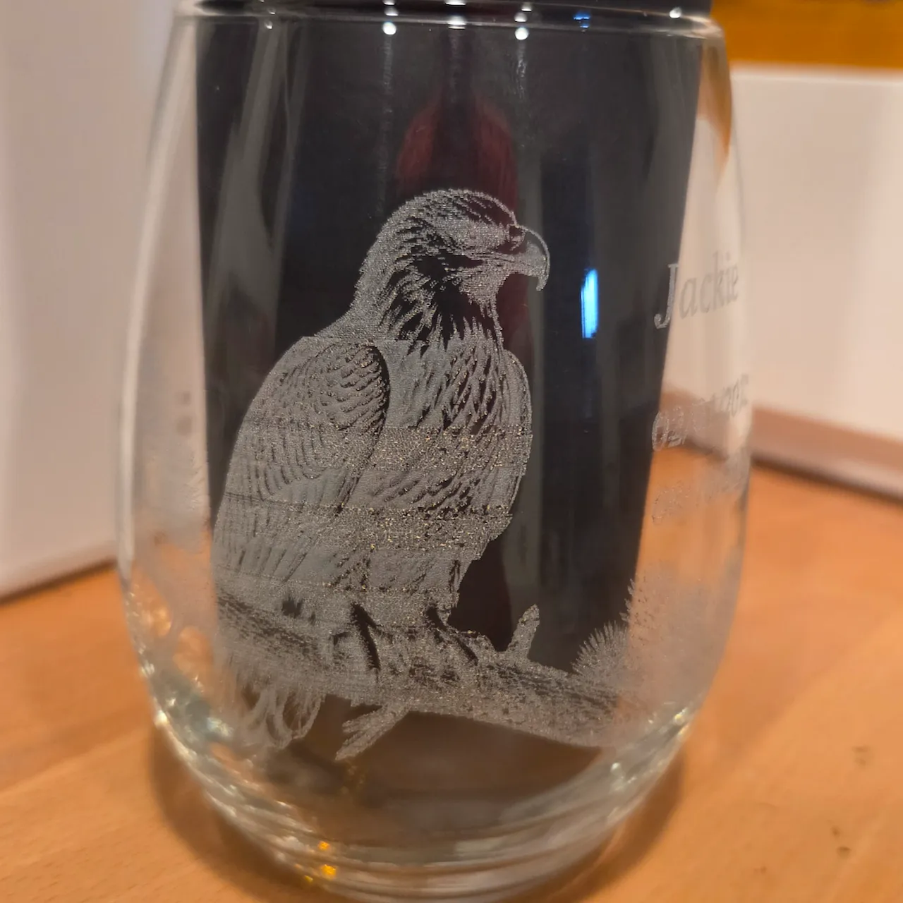 clear glass tumbler test grid
