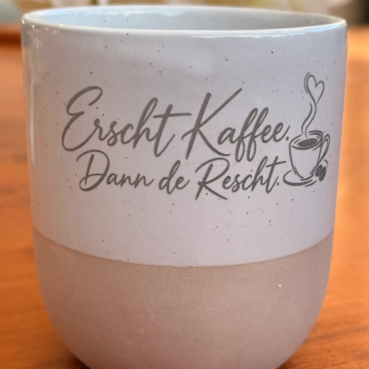 Keramiktasse test grid
