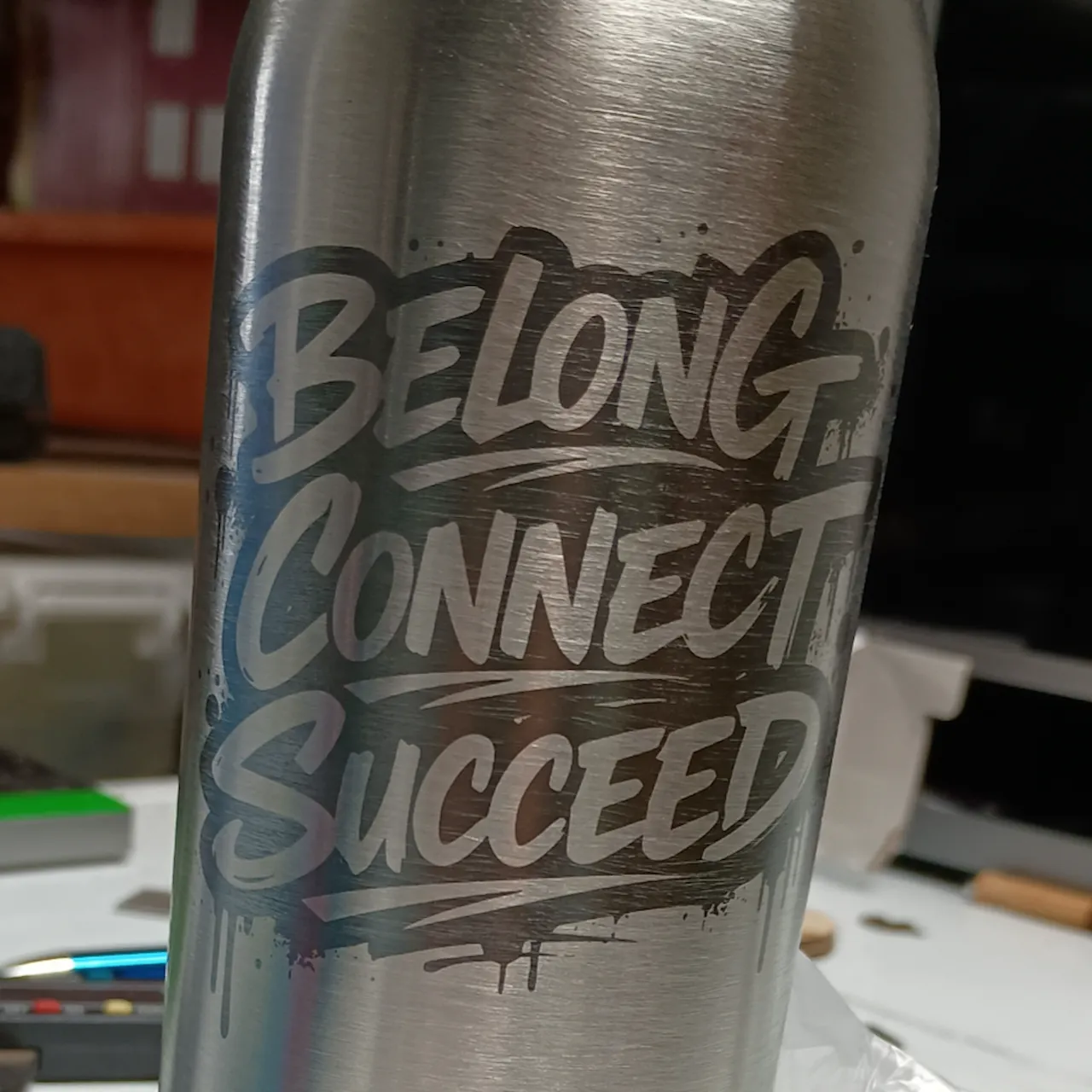 stainless steel drink bottle test grid