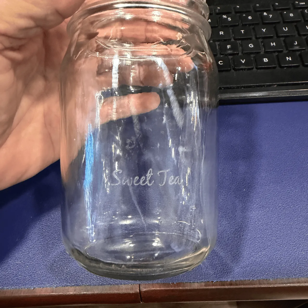 Round Soda-Lime Glass Cup 9.8oz (290ml) test grid