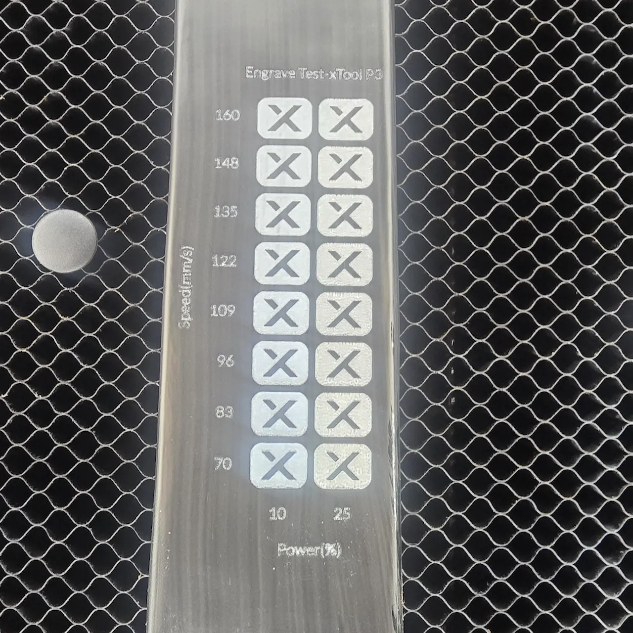 glass test grid
