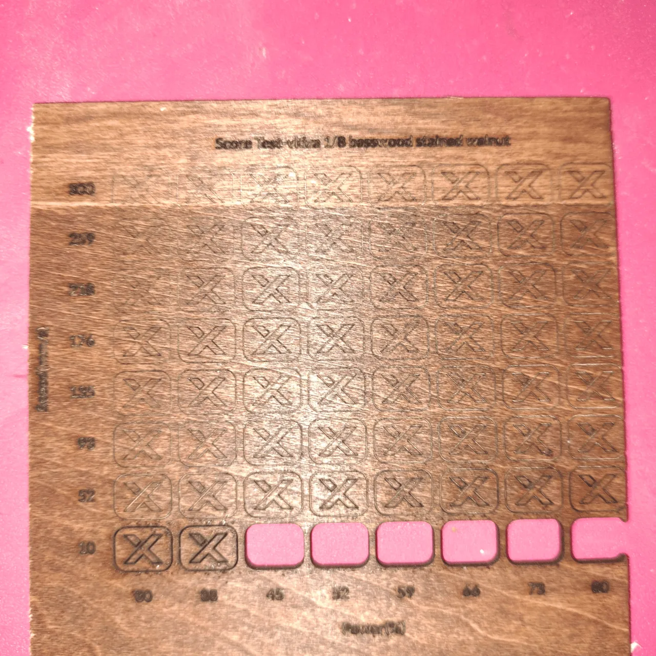 Basswood test grid