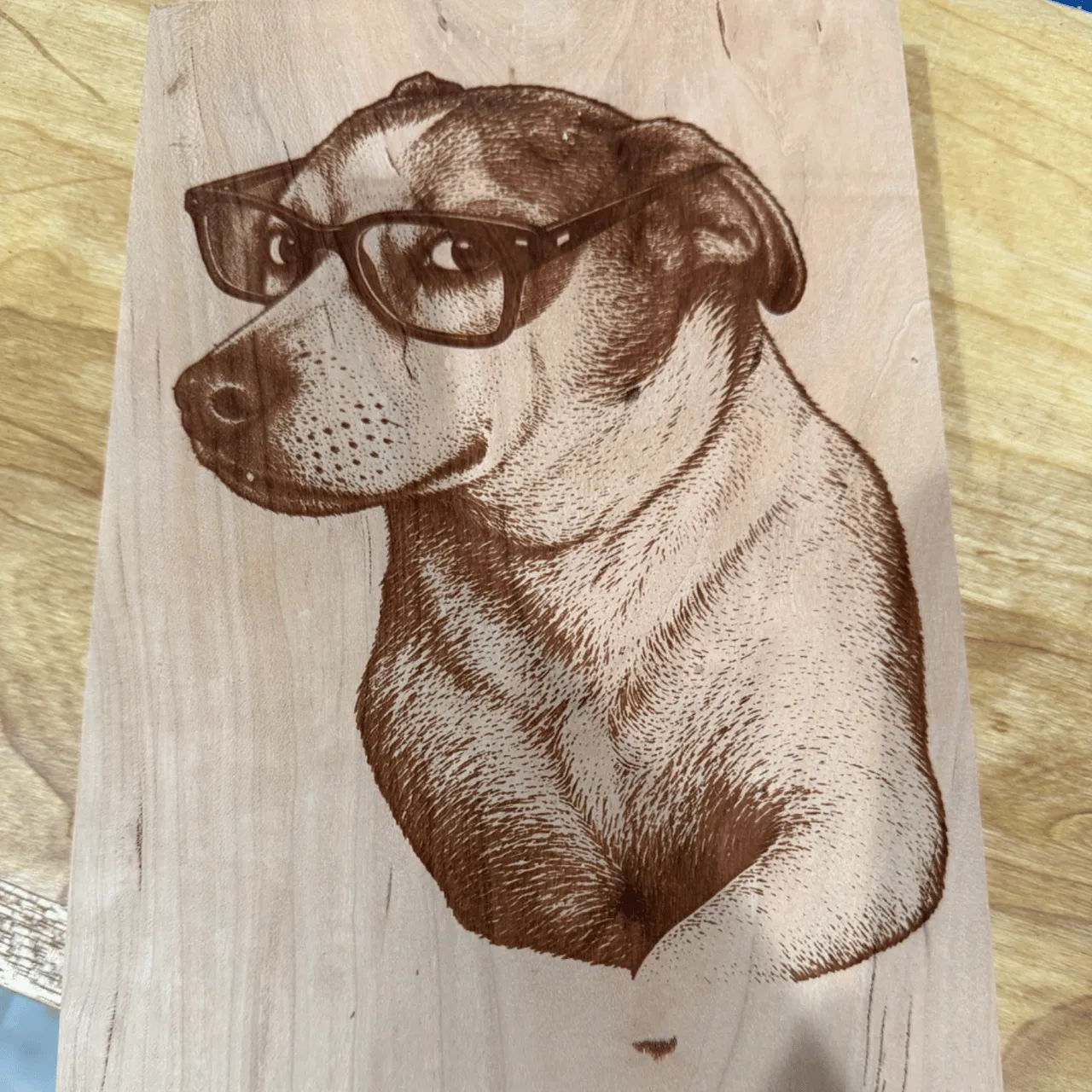 Cherry Hardwood test grid