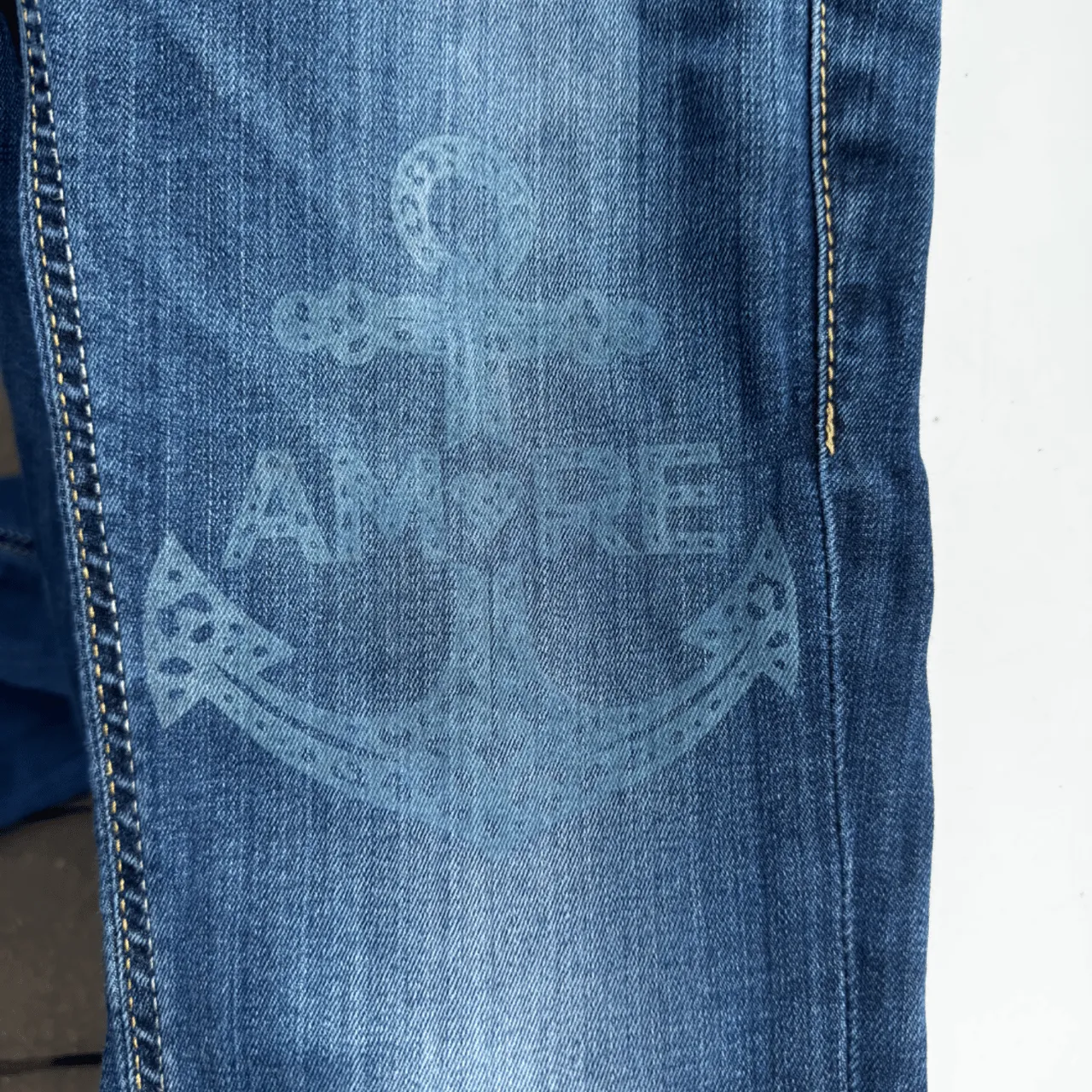 Deep Blue Denim-6oz(200g) test grid