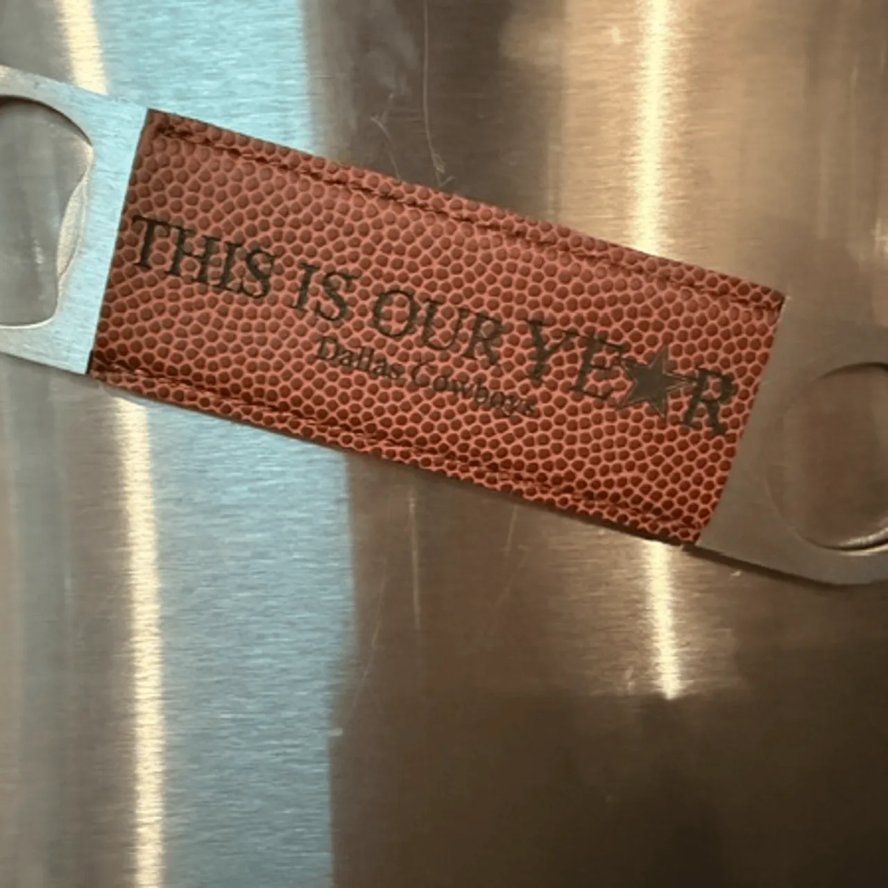 Brown to Black Laserable PU Leather Magnetic Bookmark test grid