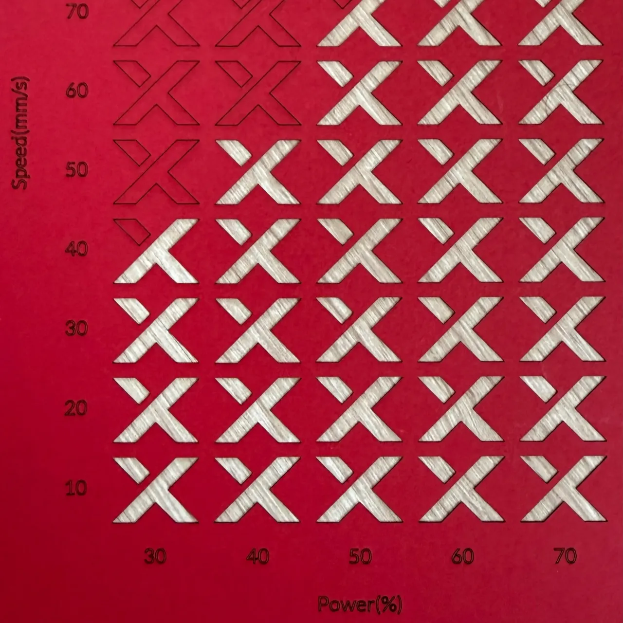 red paper 160g Clairefontaine Trophée test grid