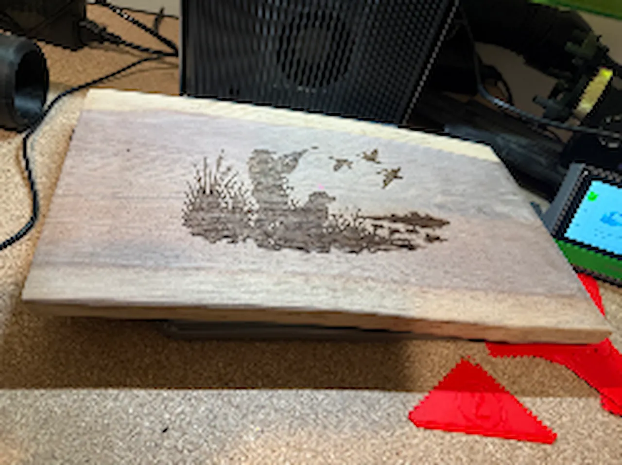 Walnut Cutting Board test grid