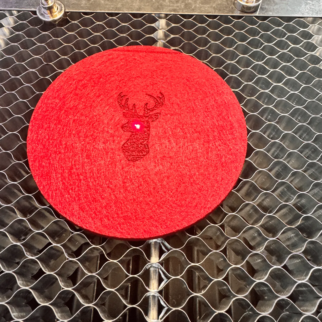 1/8"(3mm) Red Felt test grid