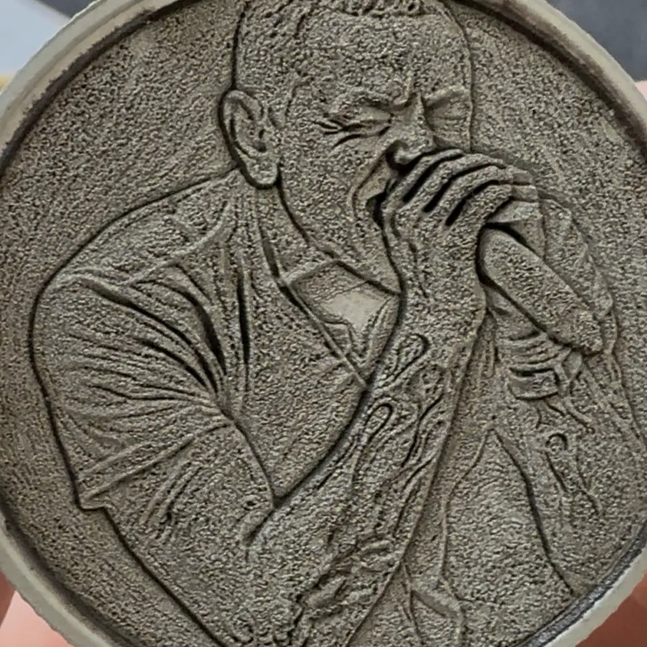 Blank Commemorative Zinc Coins test grid