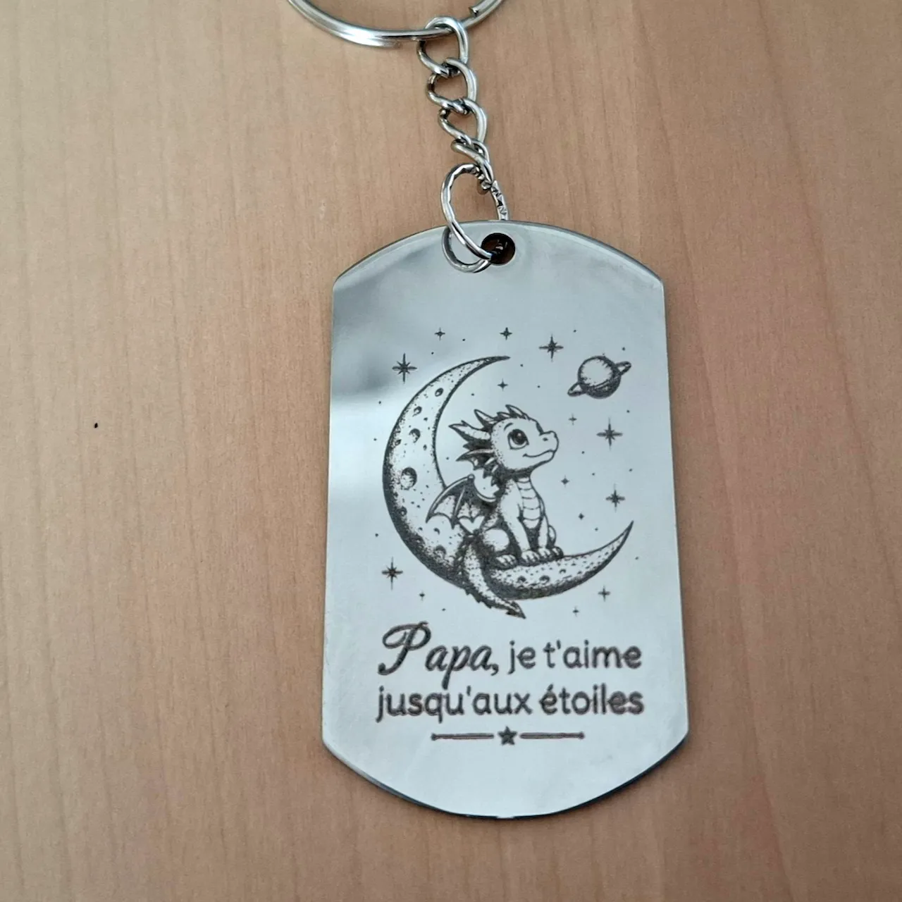 Stainless Steel Military Pendant (Keychain, Necklace) test grid