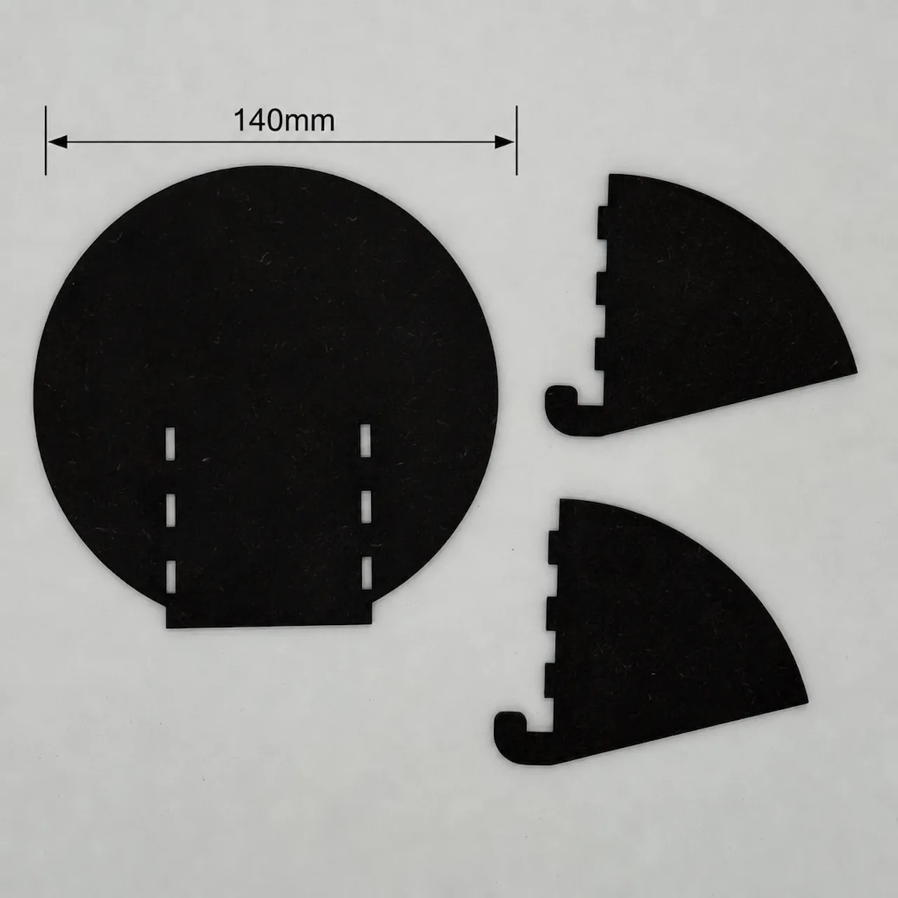 1/8"(3mm) Black MDF Board test grid