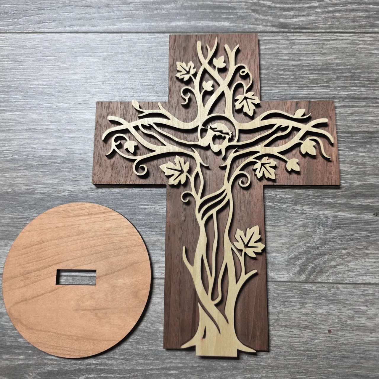 Black Walnut, Popular, Cherry test grid