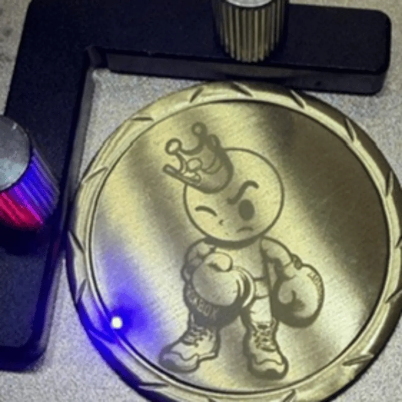 Blank Commemorative Brass Coins test grid