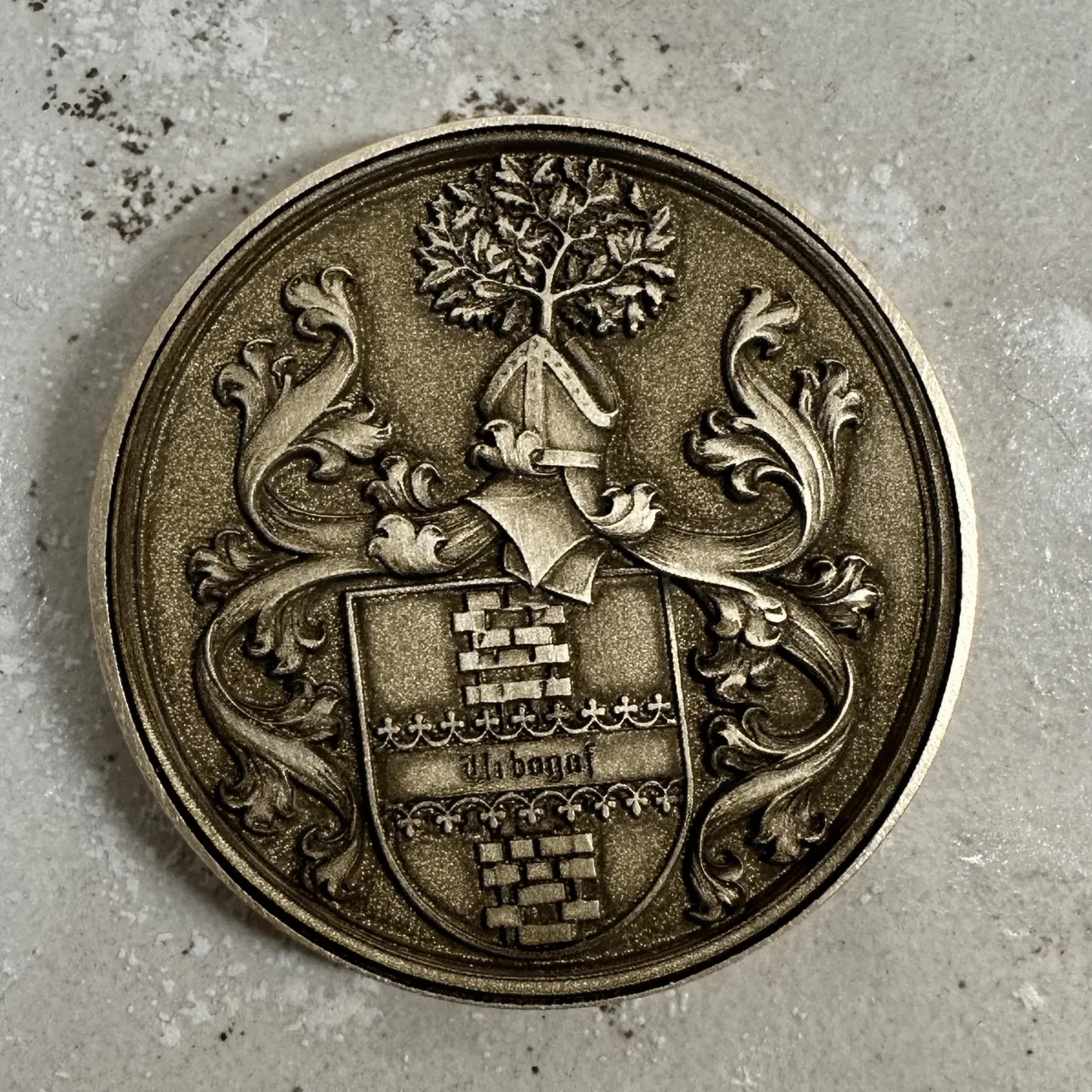 Blank Commemorative Brass Coins test grid