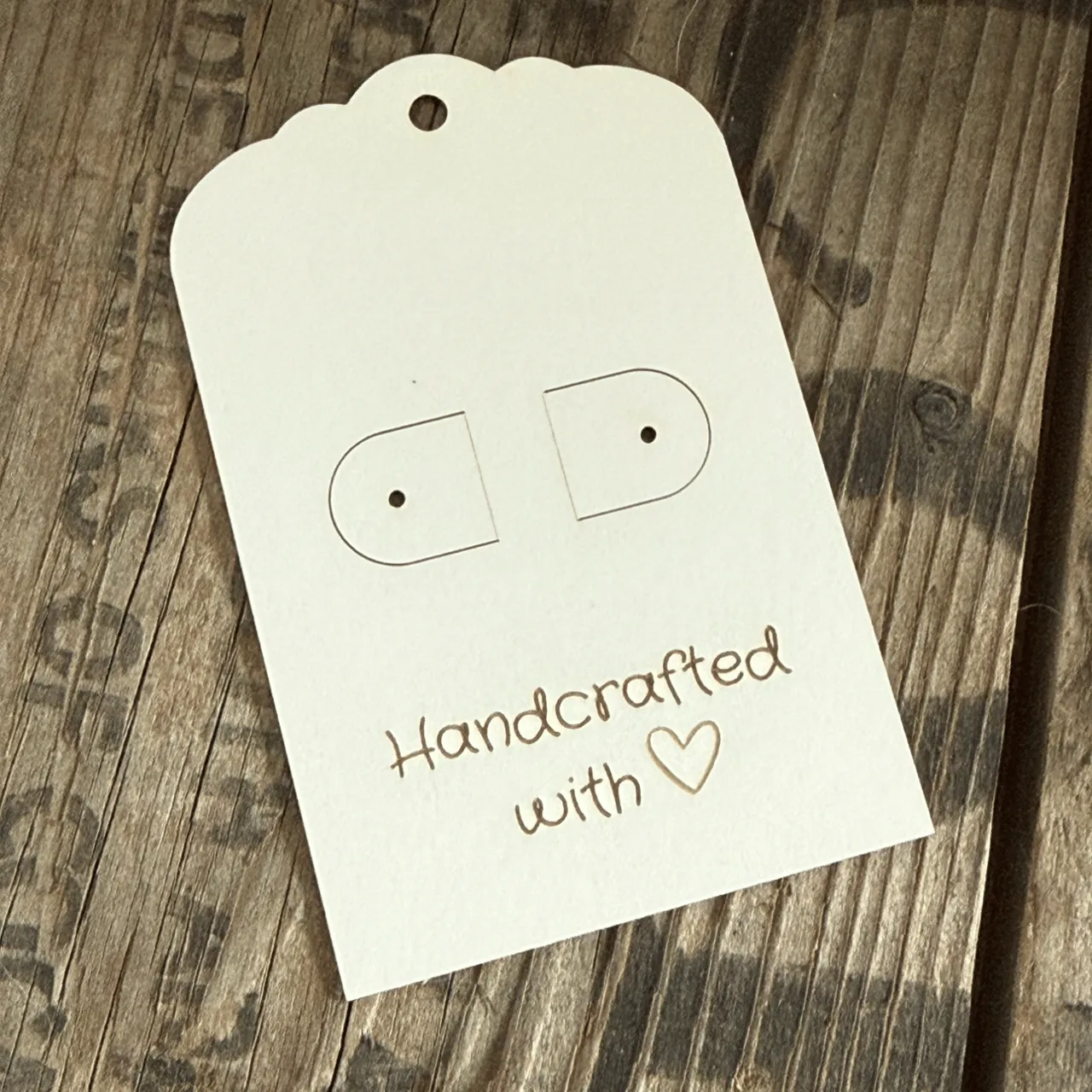 Earring Display Card test grid